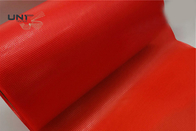 پارچه پشتی گلدوزی داغ مذاب قرمز LDPE عرض 152 سانتی متر عرض